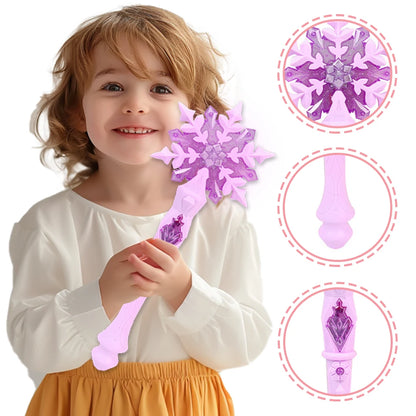Dreamy fairy snowflake wand, sparkling magic wand, girl's dream dressing toy, as a birthday gift, holiday gift, Christmas gift - ZOOMNSTORE