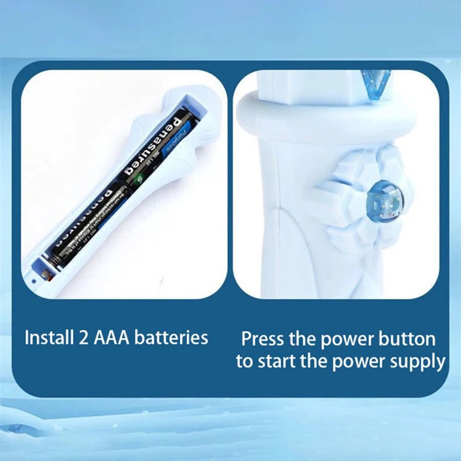 Dreamy fairy snowflake wand, sparkling magic wand, girl's dream dressing toy, as a birthday gift, holiday gift, Christmas gift - ZOOMNSTORE