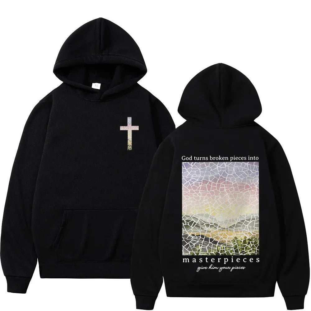 Faith Over Fear Hoodie - Christian Vintage Sweatshirt for Men  Women - ZOOMNSTORE