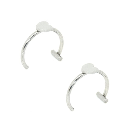 Trendy Stainless Steel Punk Clip-On Fake Piercing Nose  Lip Rings - Unisex Body Jewelry 2PCS - ZOOMNSTORE