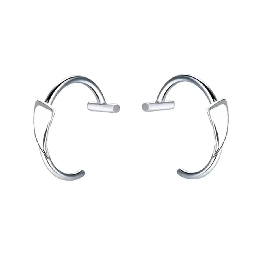 Trendy Stainless Steel Punk Clip-On Fake Piercing Nose  Lip Rings - Unisex Body Jewelry 2PCS - ZOOMNSTORE