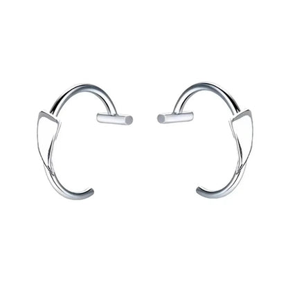 Trendy Stainless Steel Punk Clip-On Fake Piercing Nose  Lip Rings - Unisex Body Jewelry 2PCS - ZOOMNSTORE