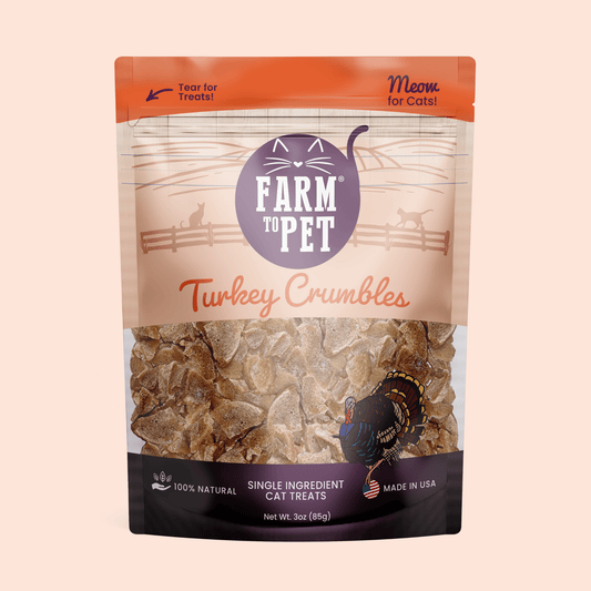 Turkey Crumbles for Cats | Grain-Free Cat Treats - ZOOMNSTORE
