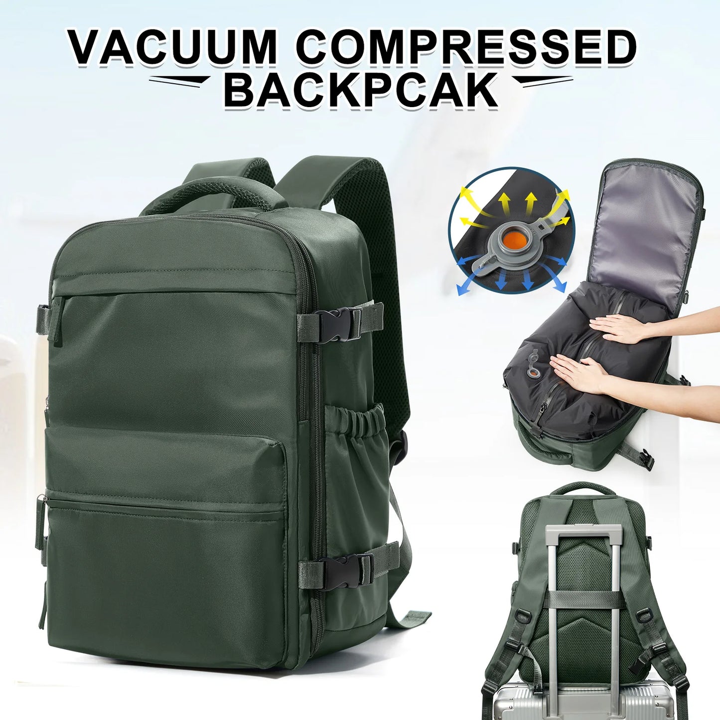 Fashion College Backpack - 156in Laptop  Hiking Travel Backpack for Men and Women - ZOOMNSTORE
