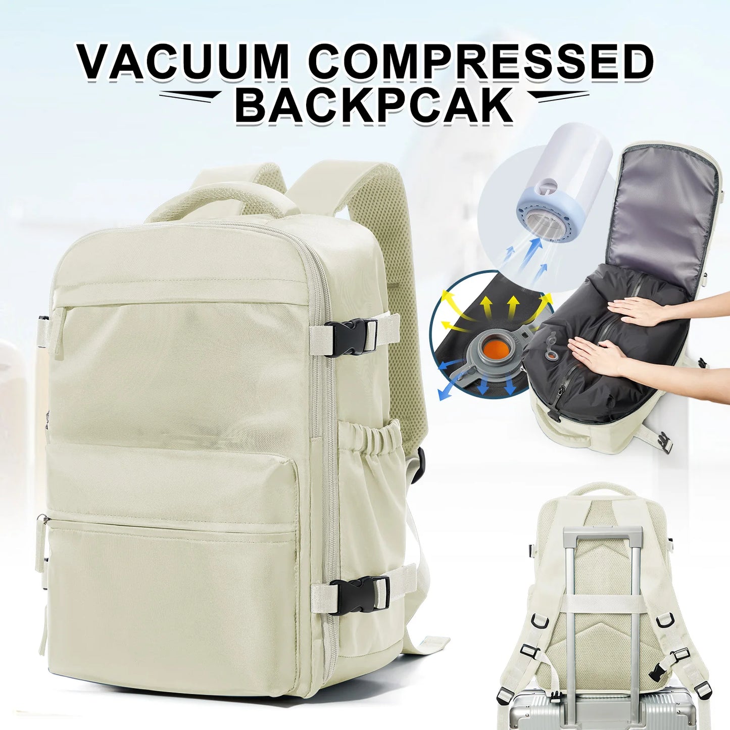 Fashion College Backpack - 156in Laptop  Hiking Travel Backpack for Men and Women - ZOOMNSTORE