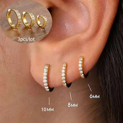 Fashion Stainless Steel Star Drop Earrings Set - 18K Gold Plated Dangle Jewelry for Women - ZOOMNSTORE