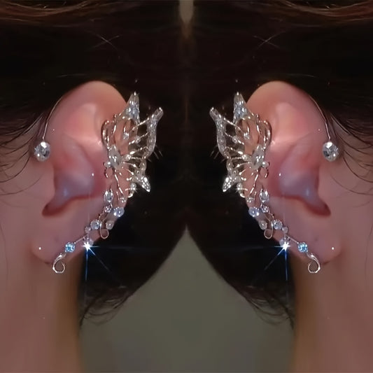 Fashionable Butterfly Fairy Earrings - Handmade Luxury Ear Crawlers for Women  Girls - ZOOMNSTORE