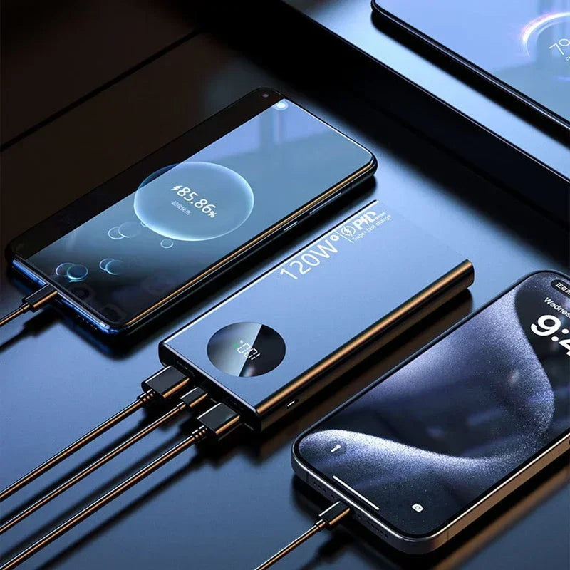 500000mAh Fast Charging Power Bank 120W High Capacity Powerbank Portable Battery Charger For iPhone Samsung Huawei 2025 New - ZOOMNSTORE