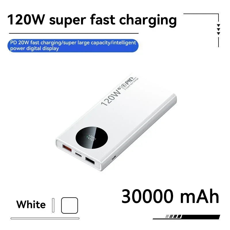 500000mAh Fast Charging Power Bank 120W High Capacity Powerbank Portable Battery Charger For iPhone Samsung Huawei 2025 New - ZOOMNSTORE