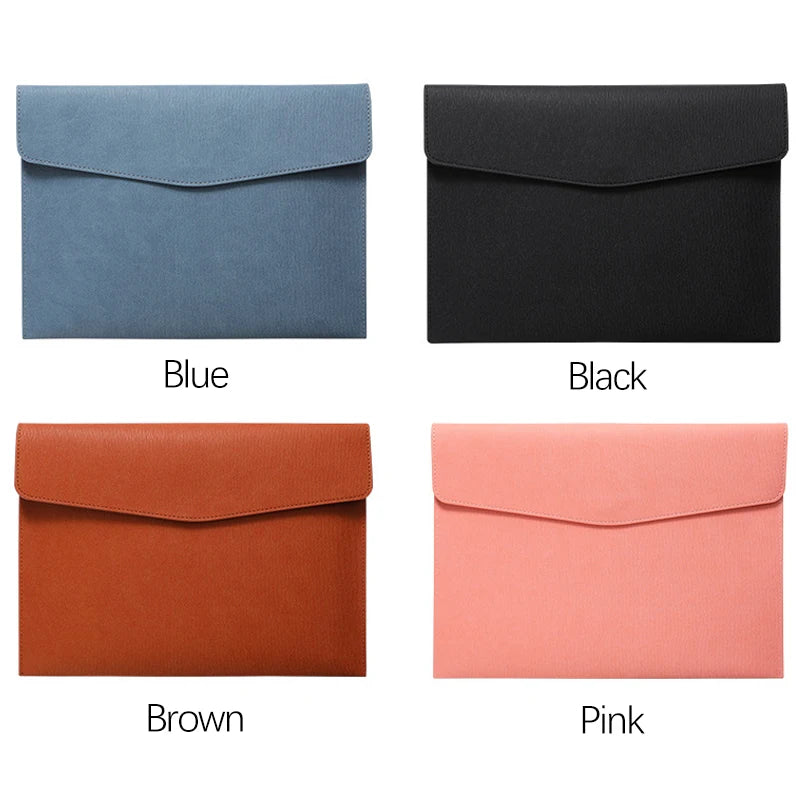 Faux Leather Document Bag - Business Document Folder A4 Office Storage - ZOOMNSTORE