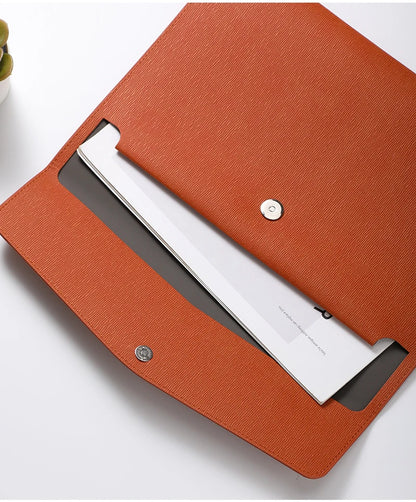 Faux Leather Document Bag - Business Document Folder A4 Office Storage - ZOOMNSTORE