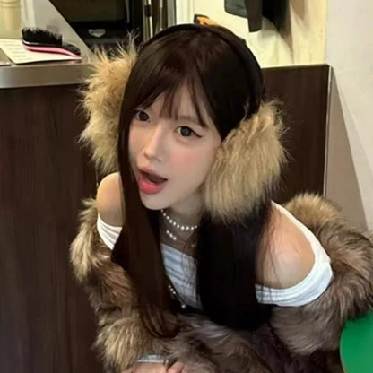 Faux Mink Earmuffs – Thick Winter Ear Warmers | Soft Plush Ear Muffs for Men & Women - ZOOMNSTORE