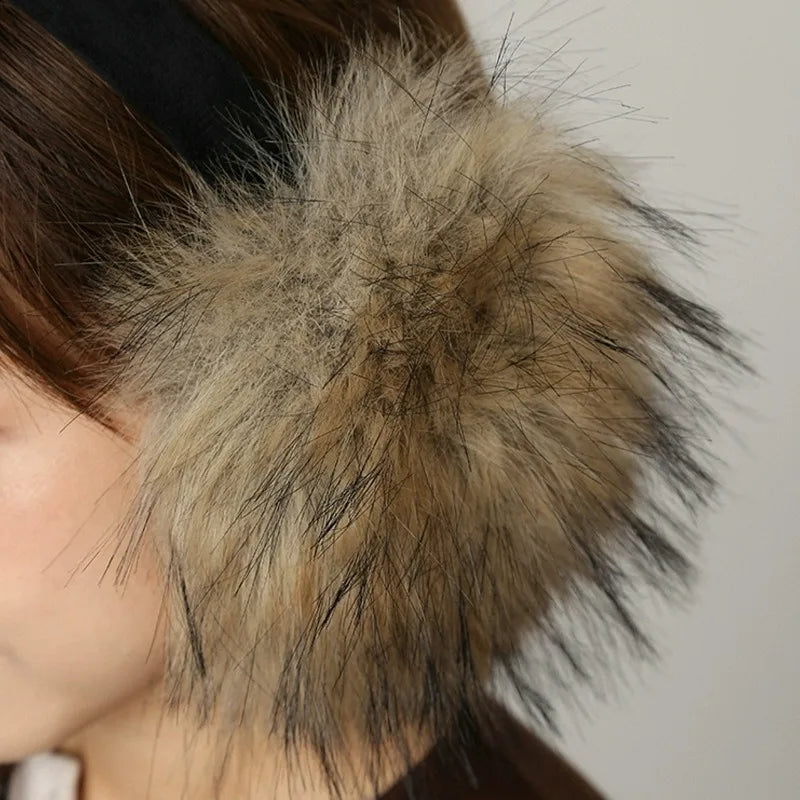 Faux Mink Earmuffs – Thick Winter Ear Warmers | Soft Plush Ear Muffs for Men & Women - ZOOMNSTORE