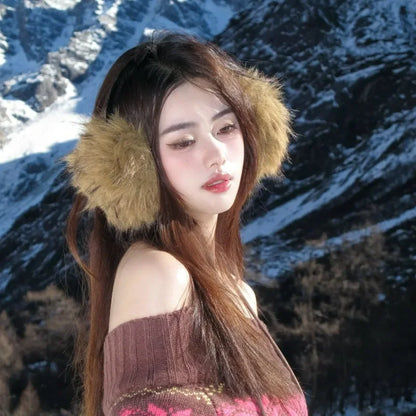 Faux Mink Earmuffs – Thick Winter Ear Warmers | Soft Plush Ear Muffs for Men & Women - ZOOMNSTORE