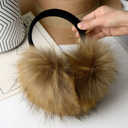 Faux Mink Earmuffs – Thick Winter Ear Warmers | Soft Plush Ear Muffs for Men & Women - ZOOMNSTORE