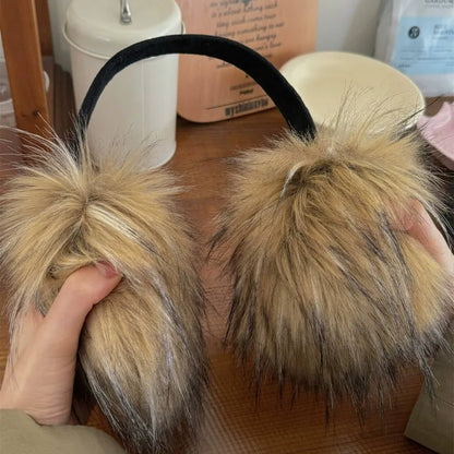 Faux Mink Earmuffs – Thick Winter Ear Warmers | Soft Plush Ear Muffs for Men & Women - ZOOMNSTORE