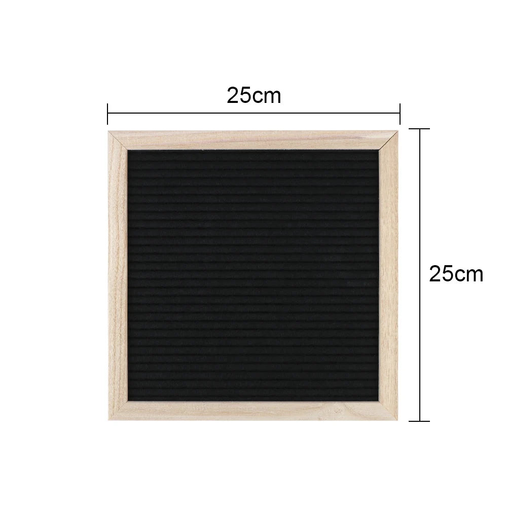 Felt Letter Board 10x10 Inch With Oak Wood Frame - Message Board Decor - ZOOMNSTORE