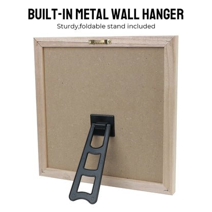 Felt Letter Board 10x10 Inch With Oak Wood Frame - Message Board Decor - ZOOMNSTORE