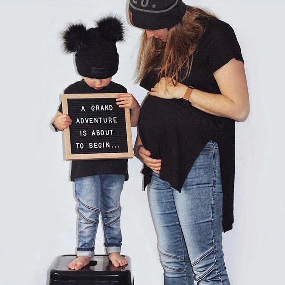 Felt Letter Board 10x10 Inch With Oak Wood Frame - Message Board Decor - ZOOMNSTORE