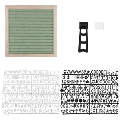 Felt Letter Board 10x10 Inch With Oak Wood Frame - Message Board Decor - ZOOMNSTORE