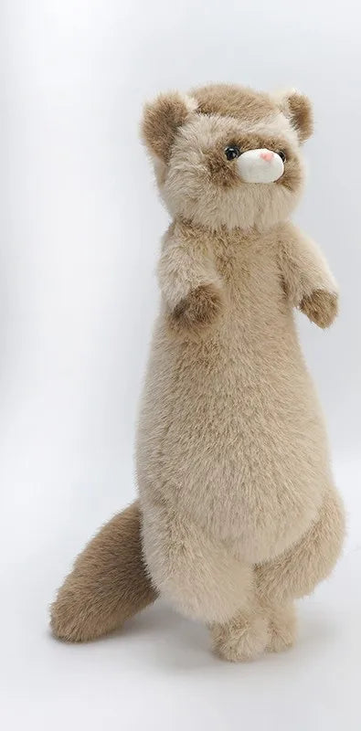 Plush Ferret Toy - 52CM Brown Mink Kawaii Stuffed Animal Cushion - ZOOMNSTORE