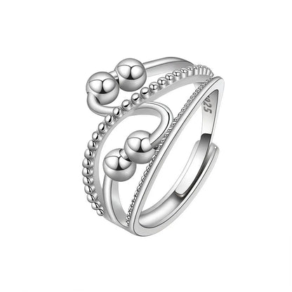 SMJEL Anti Stress Anxiety Ring Fidget Spinner Rings Adjustable for Women Rotating Freely Spinning Accessories Jewelry Gifts - ZOOMNSTORE
