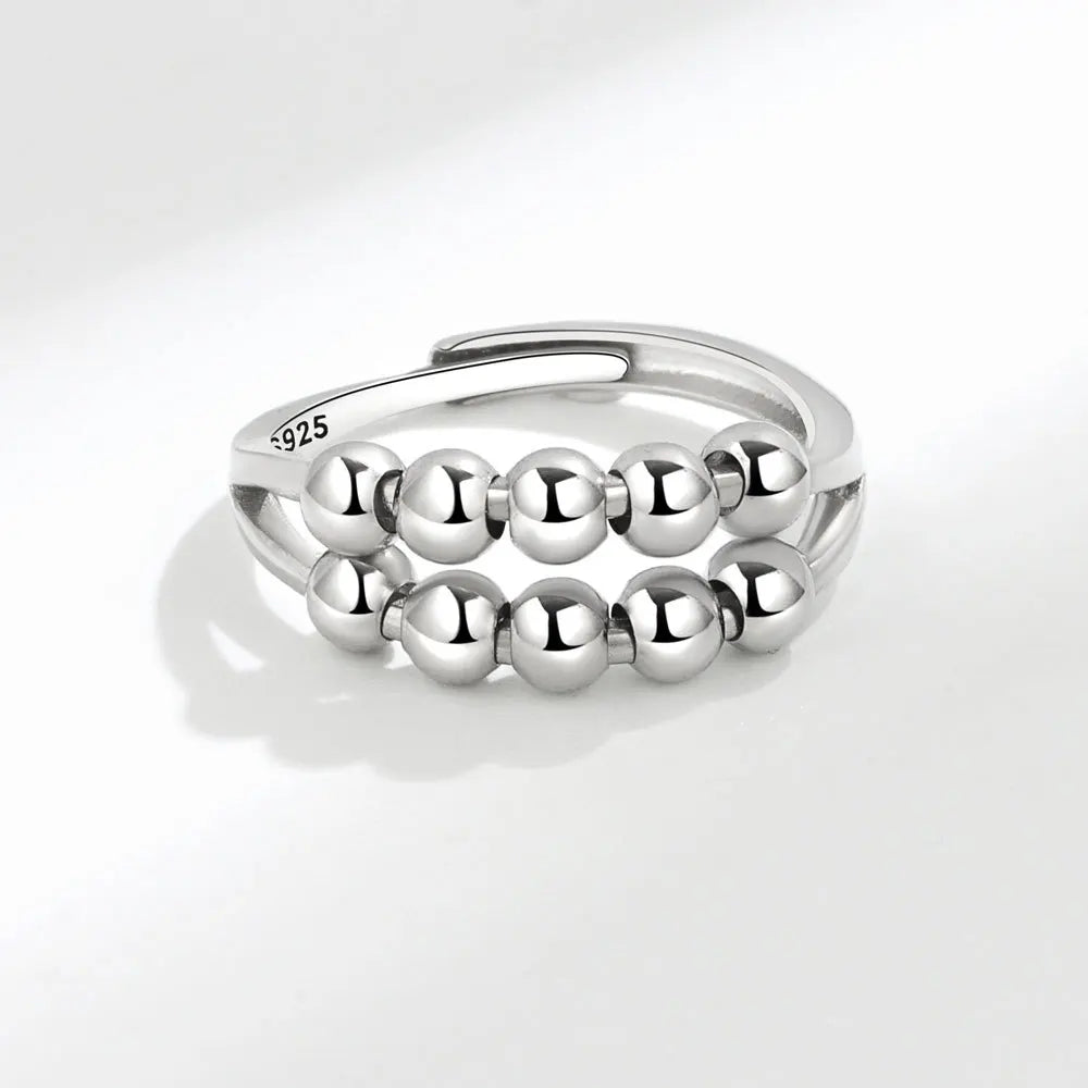 SMJEL Anti Stress Anxiety Ring Fidget Spinner Rings Adjustable for Women Rotating Freely Spinning Accessories Jewelry Gifts - ZOOMNSTORE