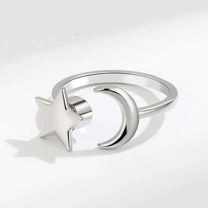 Anti Stress Anxiety Fidget Rings for Women Stainless Steel Sunflower Sun Star Spinner Ring Christmas Jewelry Gifts Dropshipping - ZOOMNSTORE