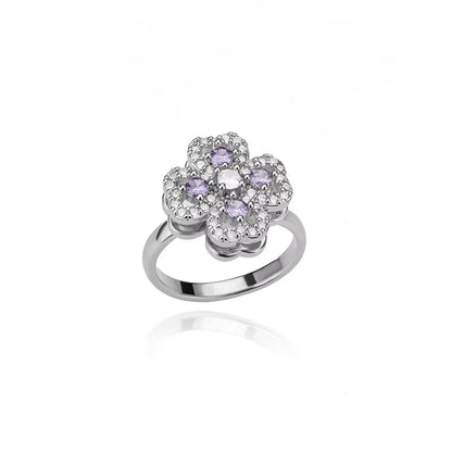 Anti Stress Anxiety Fidget Rings for Women Stainless Steel Sunflower Sun Star Spinner Ring Christmas Jewelry Gifts Dropshipping - ZOOMNSTORE