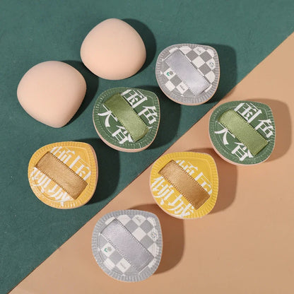 Finger Mini Puff - Teardrop Cosmetic Cushion Puff Set | Soft Makeup Sponge Applicator - ZOOMNSTORE