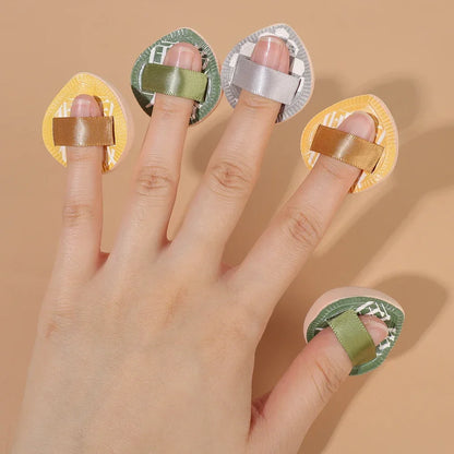 Finger Mini Puff - Teardrop Cosmetic Cushion Puff Set | Soft Makeup Sponge Applicator - ZOOMNSTORE