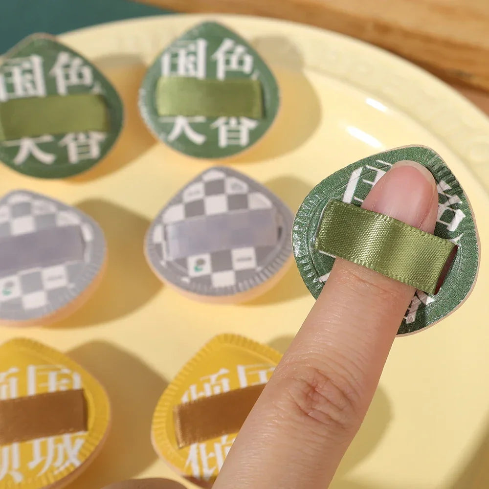 Finger Mini Puff - Teardrop Cosmetic Cushion Puff Set | Soft Makeup Sponge Applicator - ZOOMNSTORE