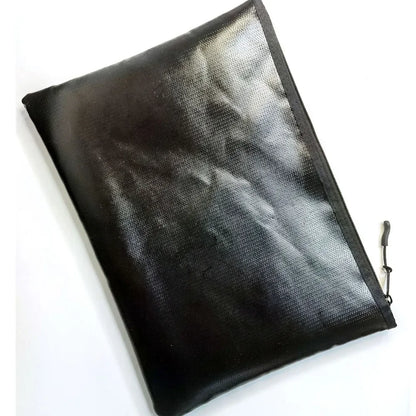 Fireproof Document Bag - Waterproof Cash Pouch With Zipper Safety Storage - ZOOMNSTORE