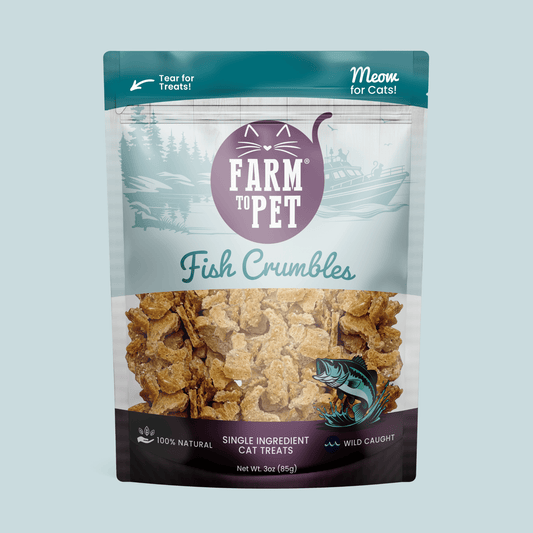 Fish Crumbles for Cats | All-Natural Fish Cat Treats - ZOOMNSTORE
