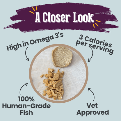 Fish Crumbles for Cats | All-Natural Fish Cat Treats - ZOOMNSTORE