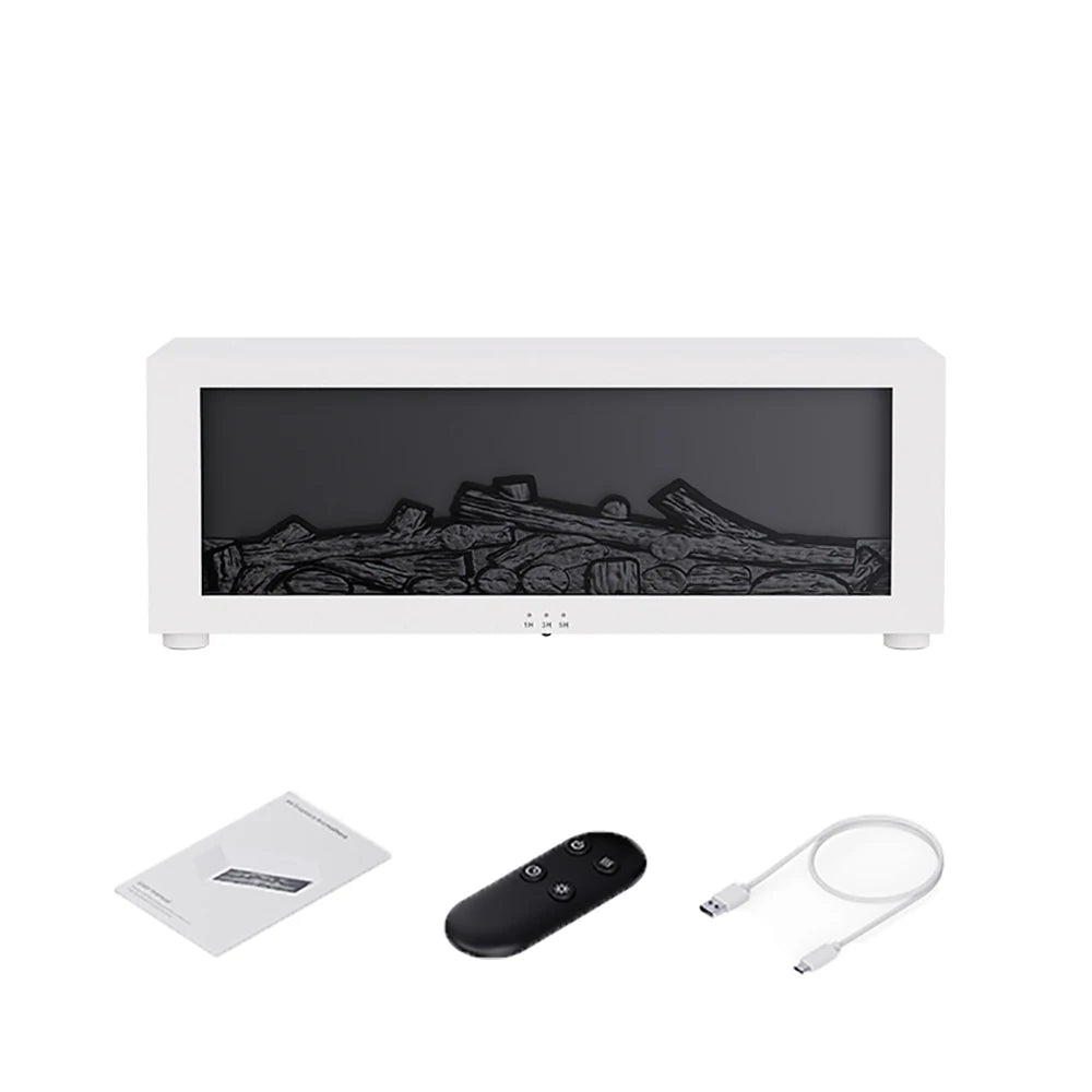Air Humidifier Essential Oil Diffuser Flame Aroma Humidifier Home Room Fragrance Diffuser with Night Light Aromatherapy Diffuser - ZOOMNSTORE