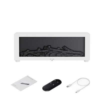 Air Humidifier Essential Oil Diffuser Flame Aroma Humidifier Home Room Fragrance Diffuser with Night Light Aromatherapy Diffuser - ZOOMNSTORE
