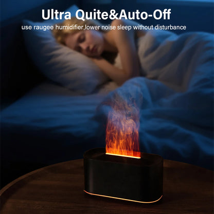Flame Aroma Humidifier - Essential Oil Diffuser With 7 Colorful Flame Mist - ZOOMNSTORE