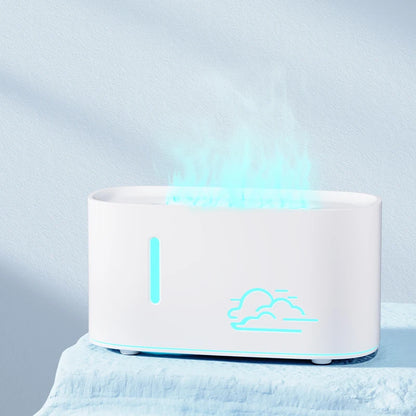 Flame Aroma Humidifier - Essential Oil Diffuser With 7 Colorful Flame Mist - ZOOMNSTORE