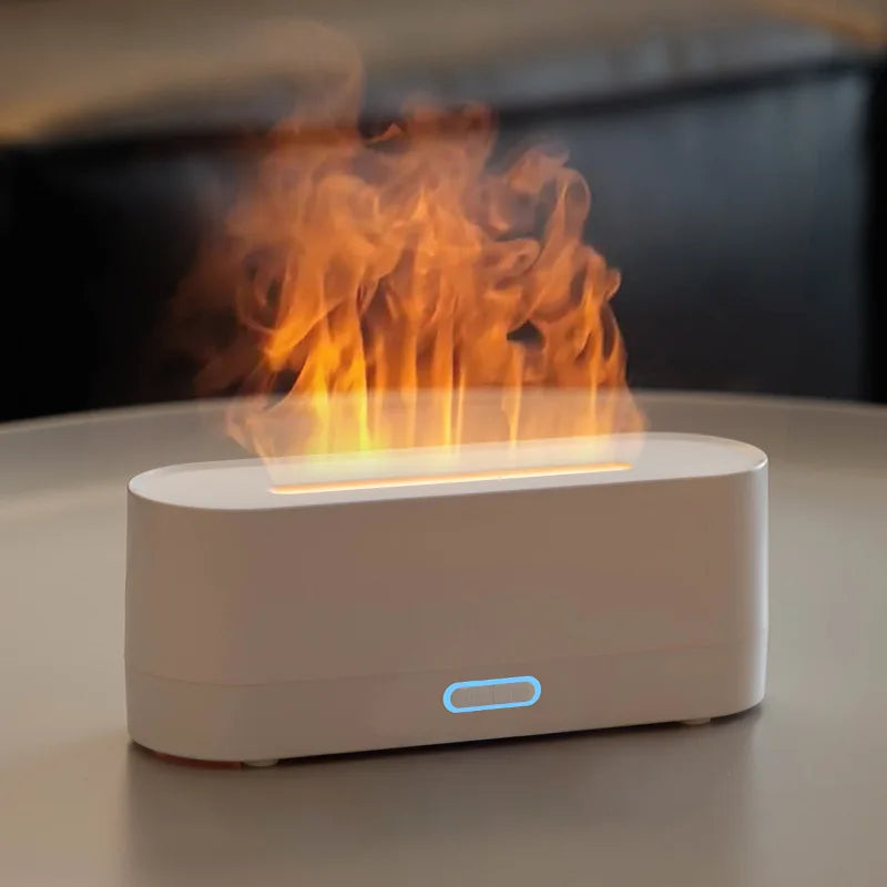 Flame Aroma Humidifier - Essential Oil Diffuser With 7 Colorful Flame Mist - ZOOMNSTORE