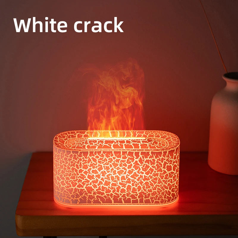 Flame Aroma Humidifier - Essential Oil Diffuser With 7 Colorful Flame Mist - ZOOMNSTORE