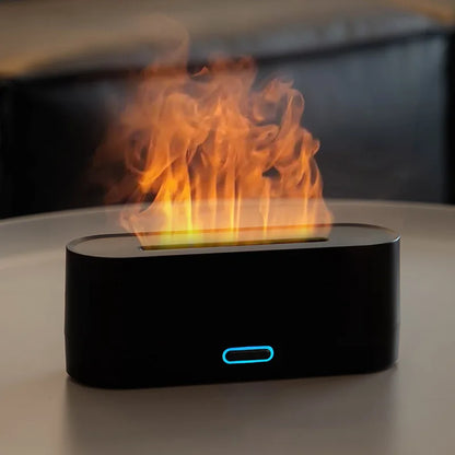 Flame Aroma Humidifier - Essential Oil Diffuser With 7 Colorful Flame Mist - ZOOMNSTORE