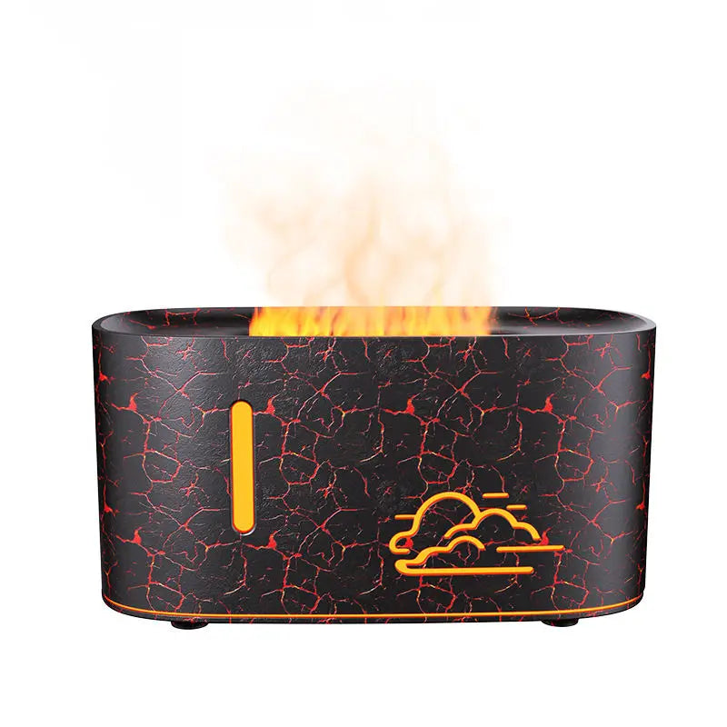 Flame Aroma Humidifier - Essential Oil Diffuser With 7 Colorful Flame Mist - ZOOMNSTORE