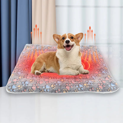 Flannel Dog Bed Mat - Thickened Soft Pet Sleeping Mat for Winter Warmth - ZOOMNSTORE