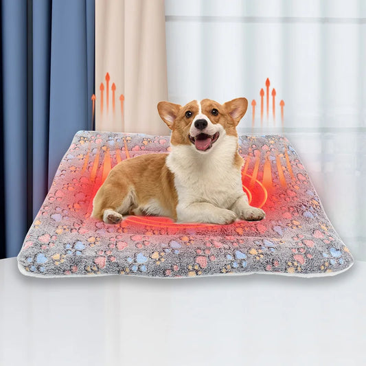 Flannel Dog Bed Mat - Thickened Soft Pet Sleeping Mat for Winter Warmth - ZOOMNSTORE