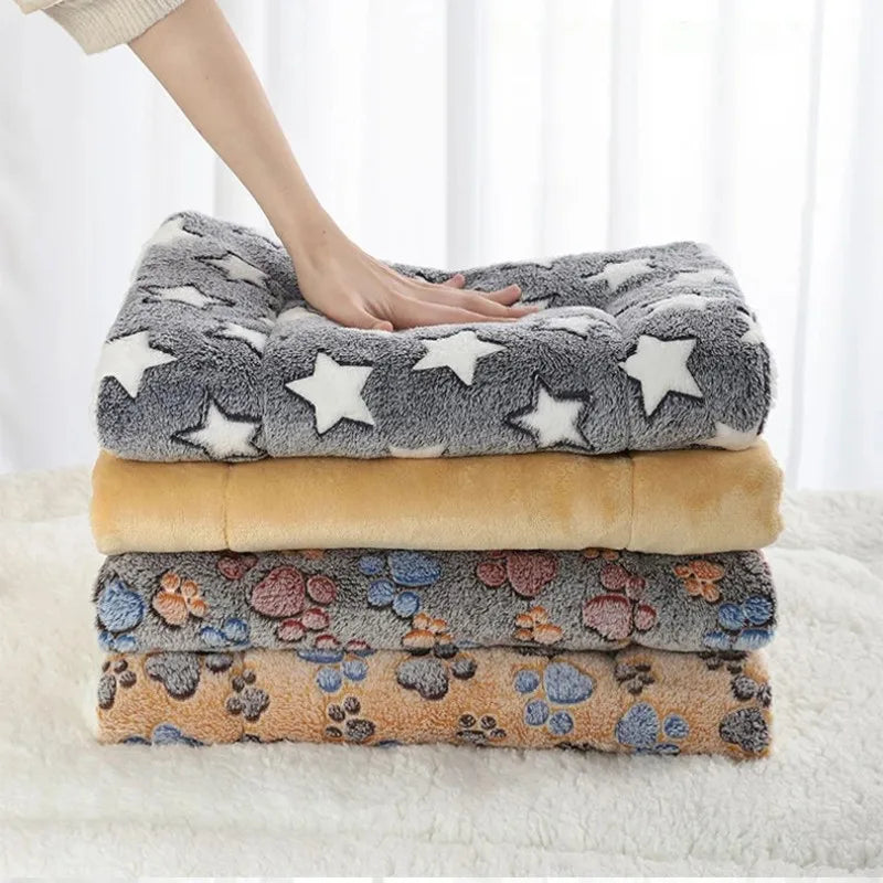 Flannel Pet Bed - Cozy Dog Cat Sleeping Mat  Cushion for All Sizes - ZOOMNSTORE