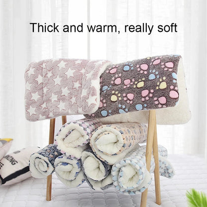 Flannel Pet Bed - Cozy Dog Cat Sleeping Mat  Cushion for All Sizes - ZOOMNSTORE