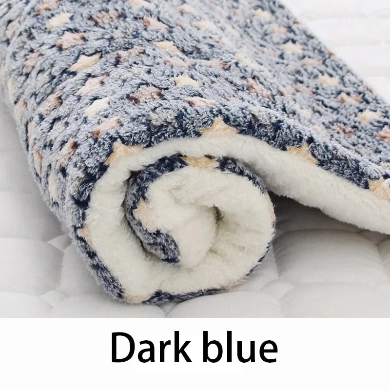 Flannel Pet Bed - Cozy Dog Cat Sleeping Mat  Cushion for All Sizes - ZOOMNSTORE