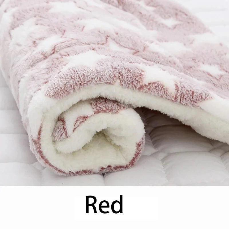 Flannel Pet Bed - Cozy Dog Cat Sleeping Mat  Cushion for All Sizes - ZOOMNSTORE