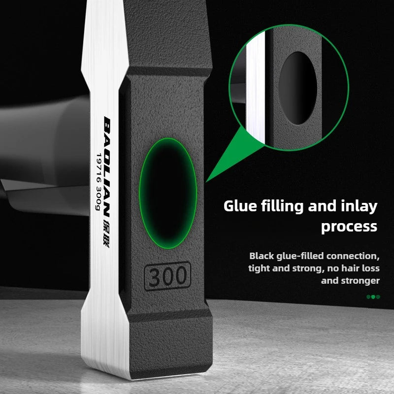 Flat Head Duckbill Hammer Set - 200g  500g Plastic Coated Fitter Hammers - ZOOMNSTORE